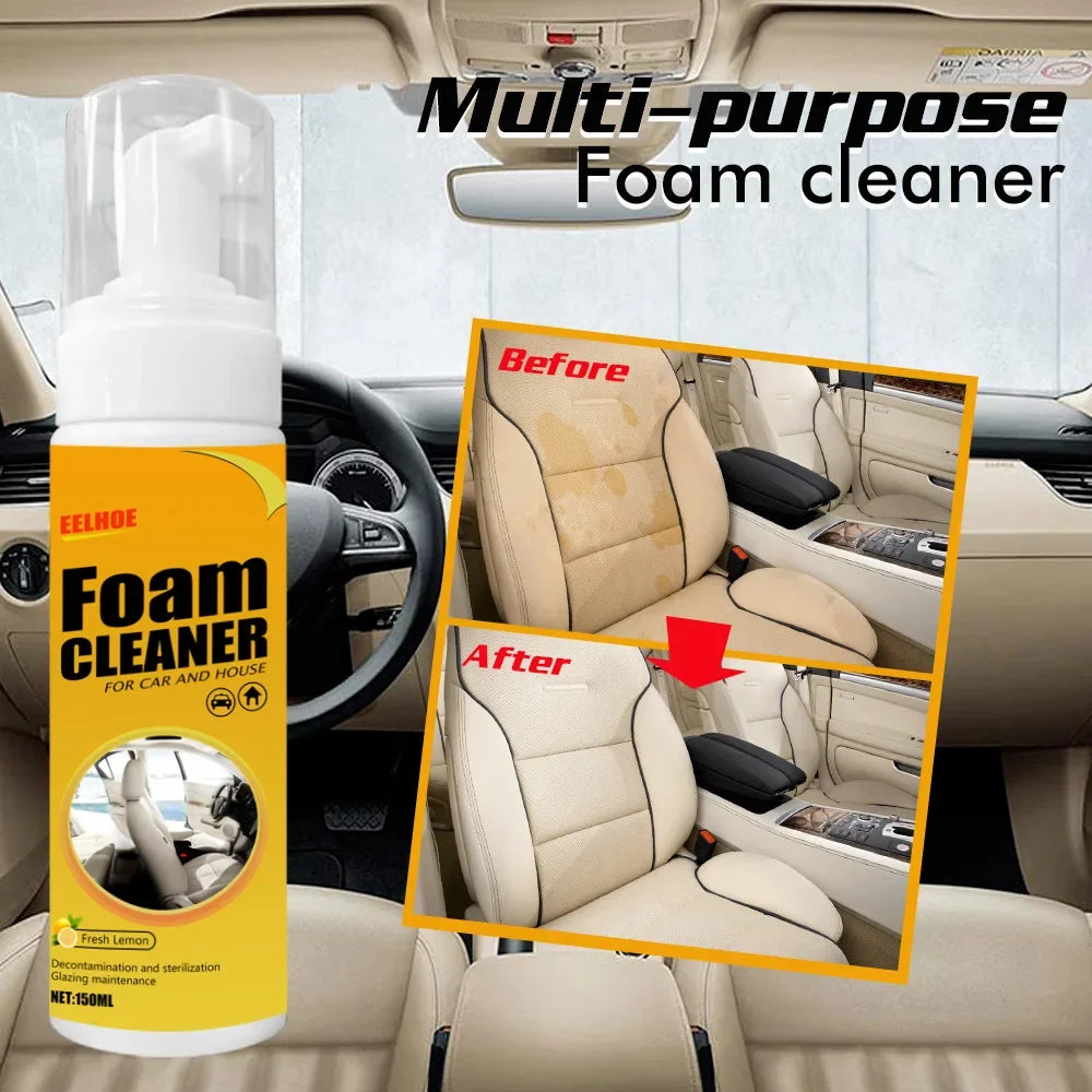 Multi-Purpose Foaming Cleaner Leather Cleaner Remover Spray Car Interior Household Stain Remover Car Cleaning Tools
