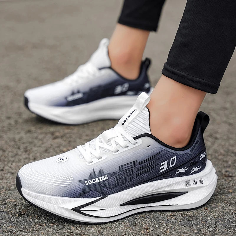 Men's Fashionable Sports Shoes, Non-Slip and Durable Tennis Shoes - Traditional Footwear - Road Running Shoes - Fitness Training Shoes - High-Top Non-Slip Soles - Suitable for All Seasons - Unisex Design