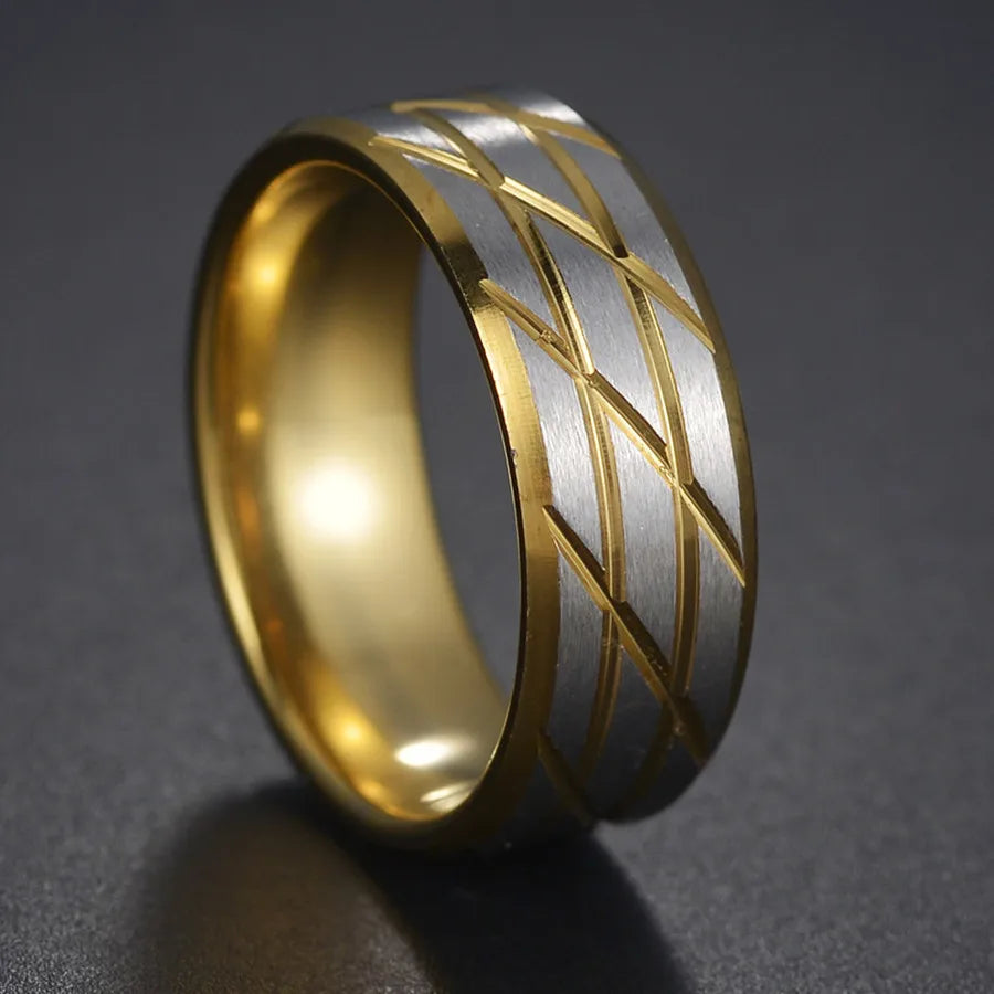 316L Stainless Steel High Quality Ring Simple Matte Fashion Men Wedding Rings Finger Engagement Gift For Women Jewelry