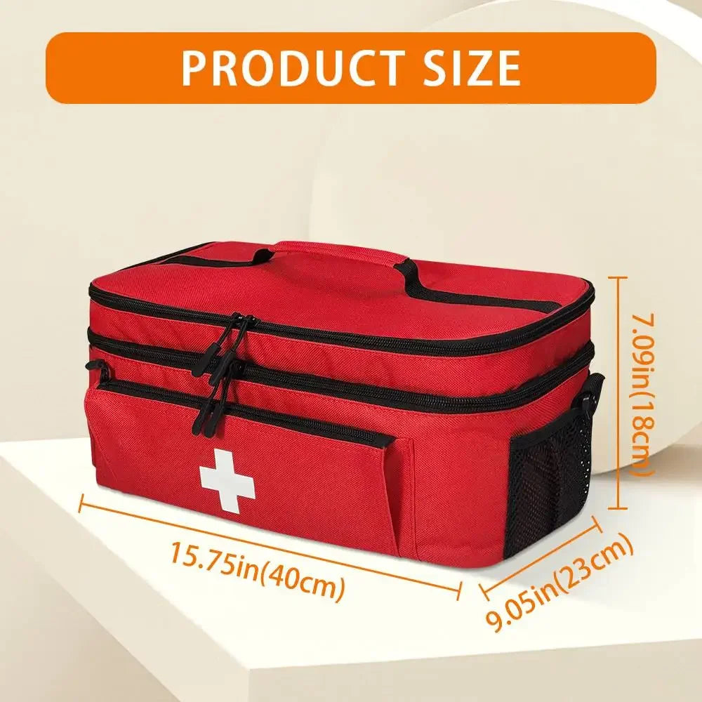 Travel Medicine Bag Empty Medical Storage Bag Pill Bottle Organizer Medication Organizer Medication Travel Case for Household