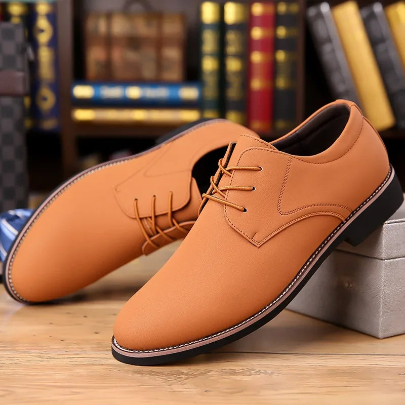 Men's Shoes Fashion Casual Leather Shoe Lace Up Oxford Shoe Business Dress Shoes Luxury Wedding Party Shoes for Men Large Size48