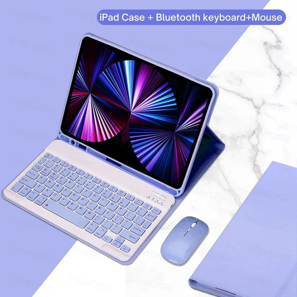 For iPad Backlight Keyboard Case For iPad 10.2 9 8 7th Gen iPad 10th Air 3 10.5 Pro Air 4th 5th 10.9 Pro 11 12.9 9.7 5 6th Cover