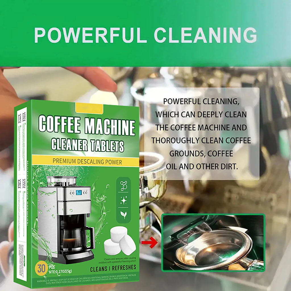 Coffee Machine Cleaning Tablet Effervescent Tablet Descaling Agent Get Ultimate Cleaning All-Purpose Cleaner Kitchen Accessories
