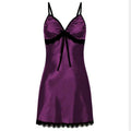 Sexy Perspective Fun Nightgown Women Sleepwear Lace Floral Nightie Lingerie Suspenders Nightdress Comfortable Robe Summer