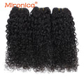 PIXIE Curly Human Hair 1/3/4 Bundle Raw Human Hair Weave Natural Human Hair Extensions Remy Human Hair Bundles for Black Women