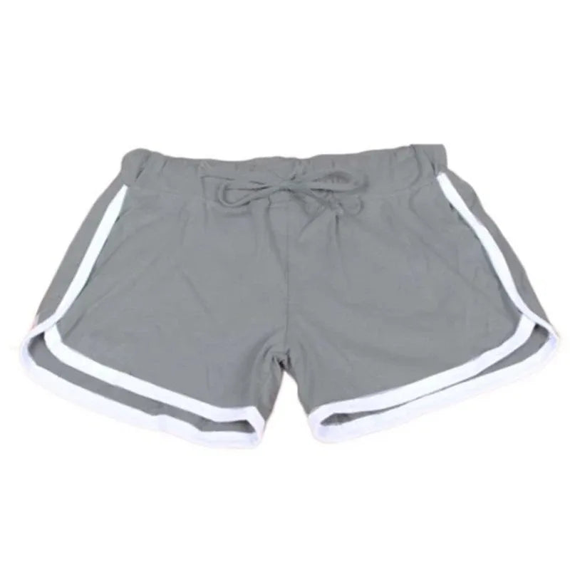 Women's Sports Shorts, Cotton Drawstring Shorts, Stretch Elasticated Waistband Shorts, Casual, Beach, Yoga, Running, Summer