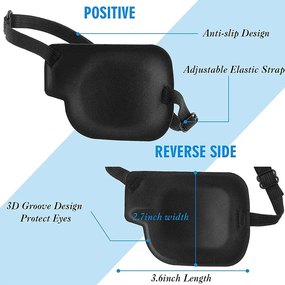 Monocular Eye Mask Medical Single Eye Patch Light Blocking Amblyopia Correction 3D Stereoscopic Strabismus Correction Eye Mask
