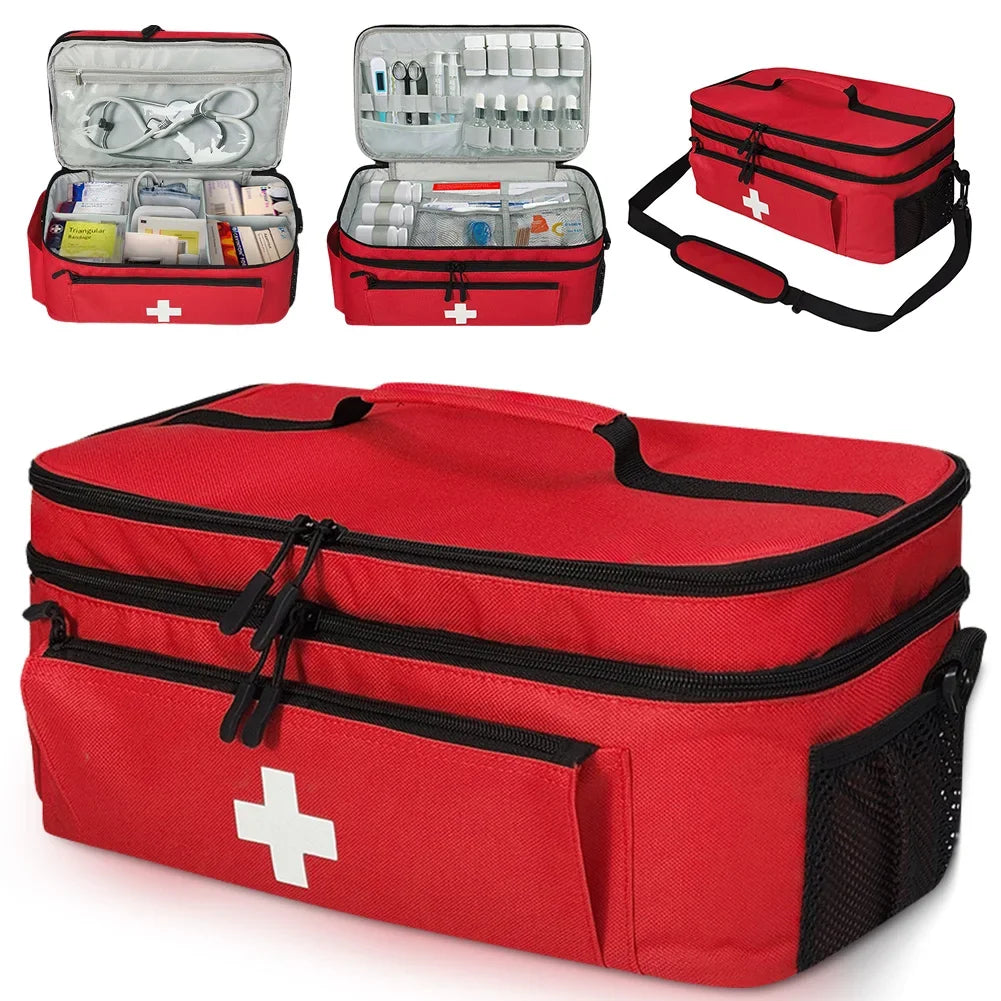 Travel Medicine Bag Empty Medical Storage Bag Pill Bottle Organizer Medication Organizer Medication Travel Case for Household