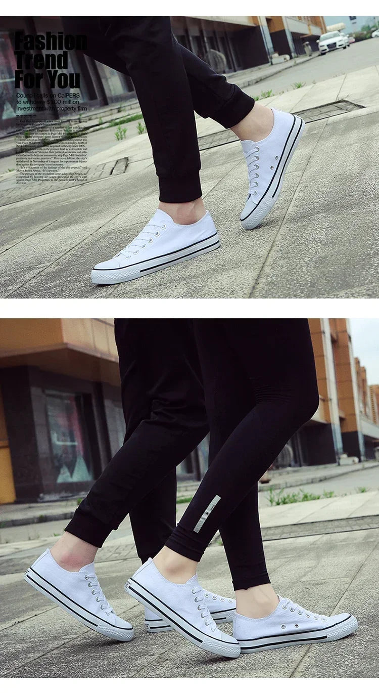 2025 Men Canvas Shoes Lace-up Athletic Leisure Sneaker Fashion Breathable High Top Canvas Vulcanized Shoes Zapatos De Hombre