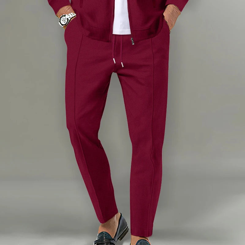 Men'S Summer Casual Loose Fit Pants Breathable Elastic Waist with Drawstring Mid-Rise Stylish and Trendy Everyday Comfort Pants