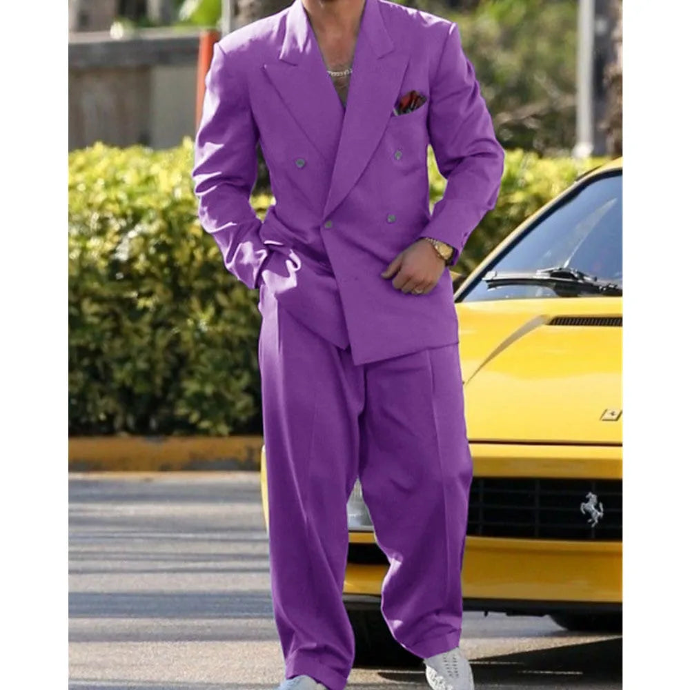 Man Formal Suits for Men Suit Set Wedding Luxury  Fashion Suit Dress  2 Piece Modern Men's Suits