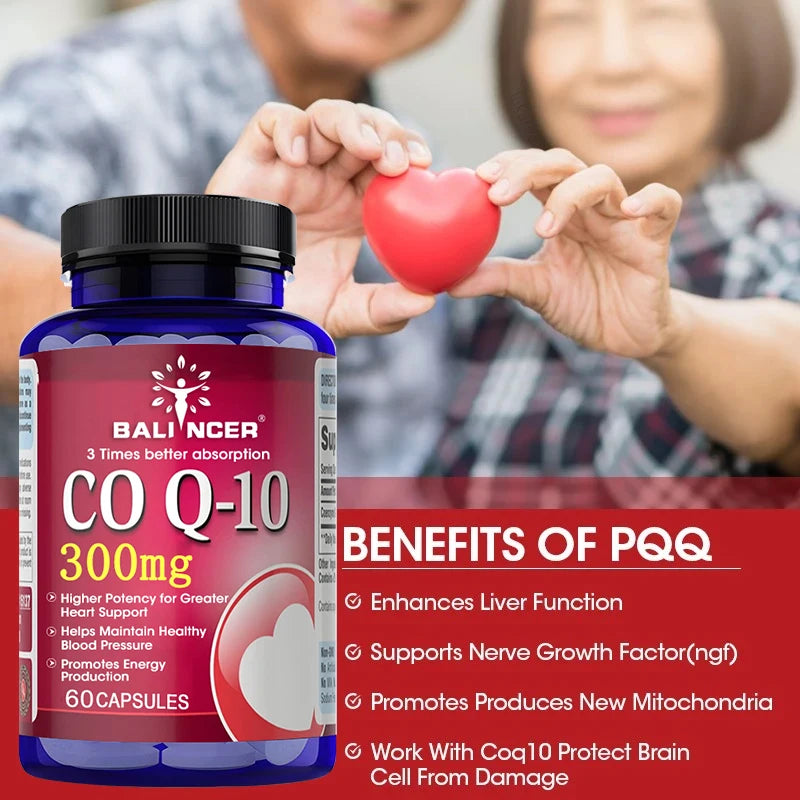 Co Q10 300 Mg Capsules - Supports Cardiovascular & Nervous System Health