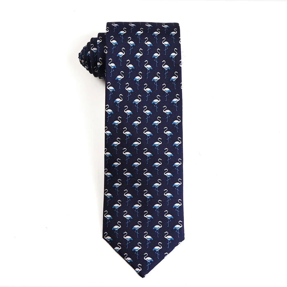 Tailor Smith 100% Silk Ties For Men Handmade Necktie With Animal Pattern Tie Father's Day Birthday Gift Tie