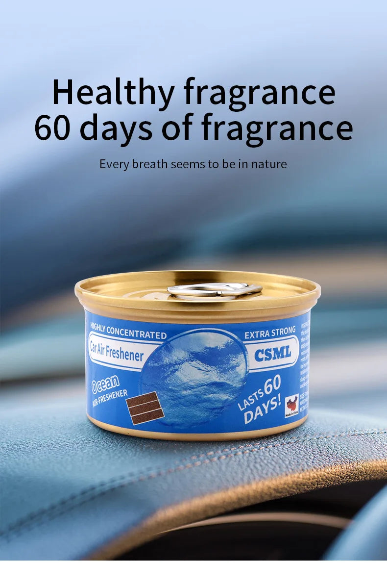 Car air fresh, solid aromatherapy, no additives, canned, essential for eliminating  odors, long-lasting fragrance, household use