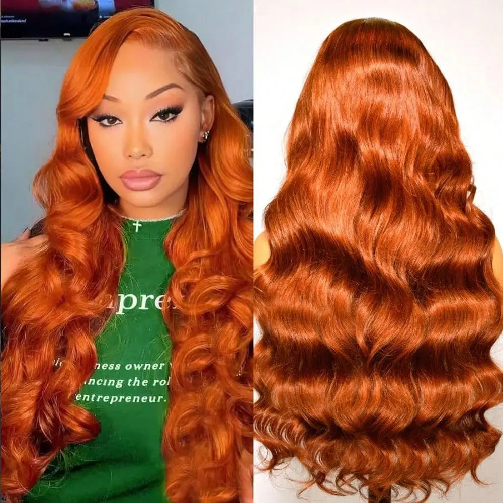 Chocolate Brown Body Wave Human Hair Wigs 13X4 HD Lace Frontal Wigs For Women Colored Brazilian Wet And Wavy Lace Front Wigs