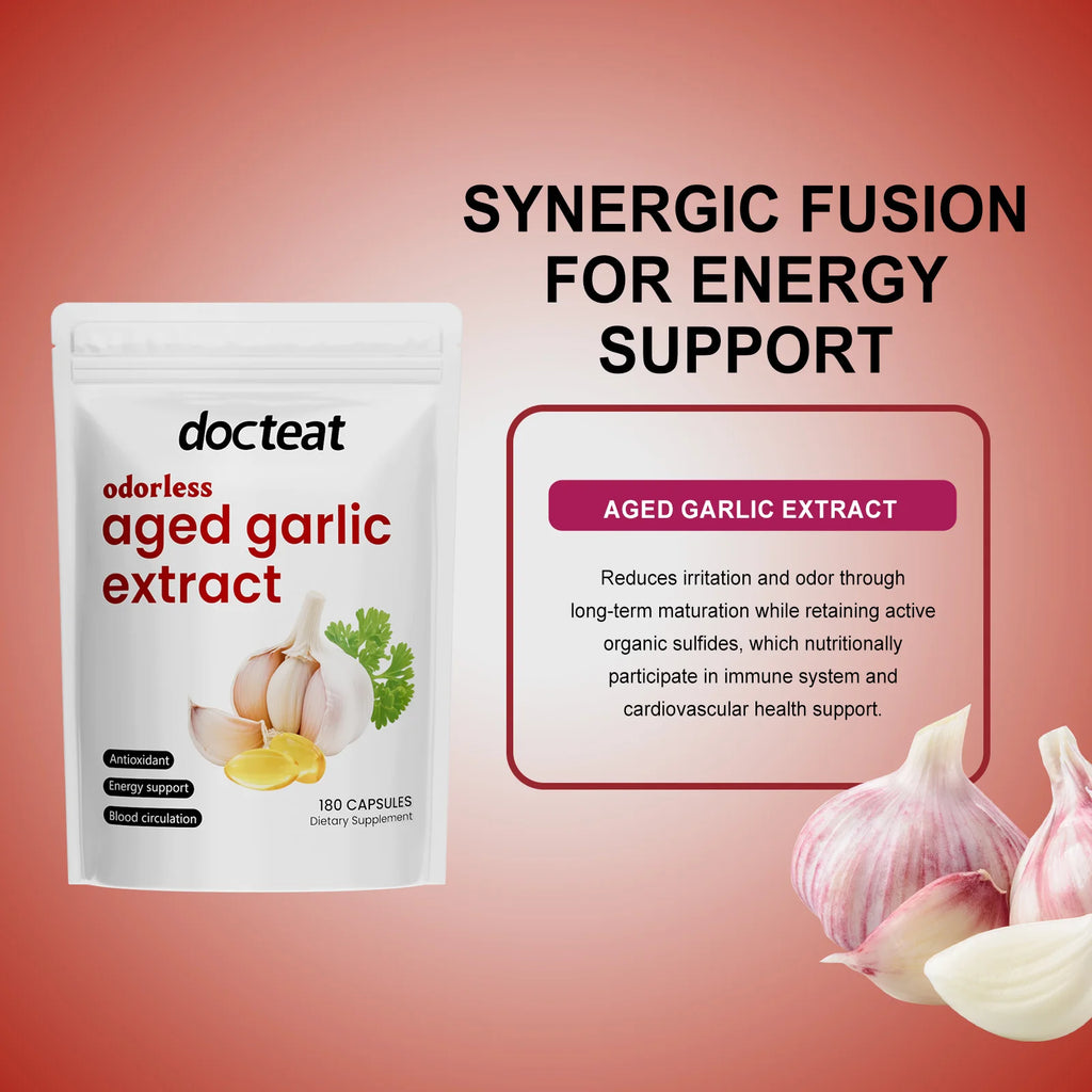 Odorless Aged Garlic Extract Supports Healthy Circulation and Energy