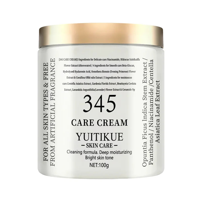 Facial Care Cream 100g - 3-in-1 firming, deep moisturizing, and skincare, with natural extracts, suitable for all skin types