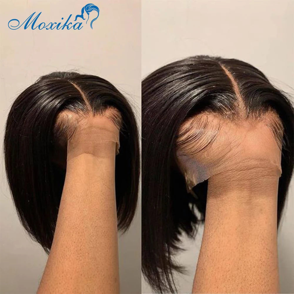 Bob Wig Human Hair Straight Lace Front Wigs Human Hair Short Bob Human Hair Wigs Black Lace Front Wig Human Hair Wigs 100%Human
