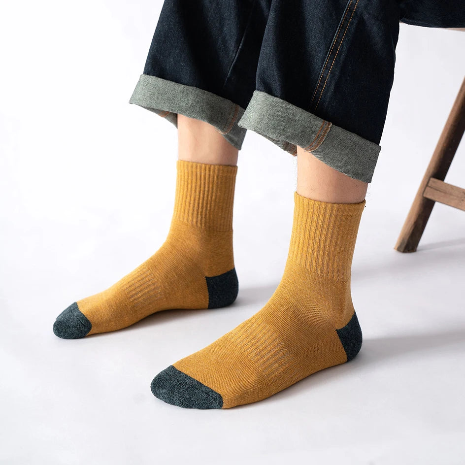 5 Pairs High Quality Cotton Men Short Socks Breathable Casual Spring Summer Crew Ankle Low-Cut Fashion Non-slip Sock for Male