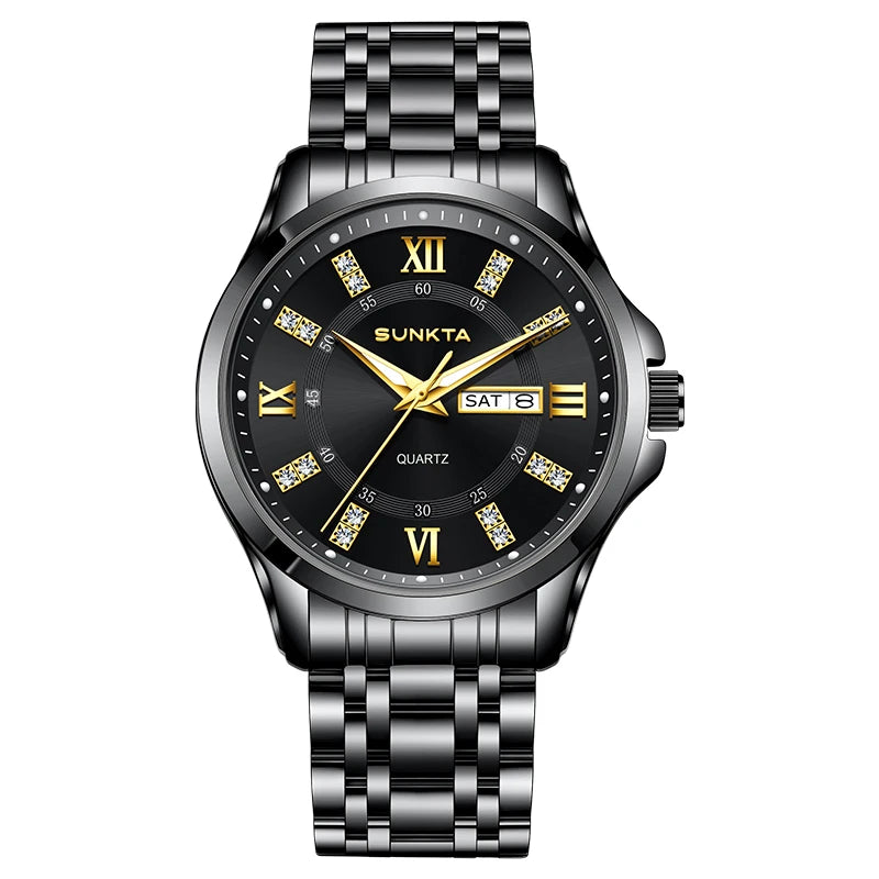 LIGE Men's Watches Top Brand Casual Original Wristwatch Waterproof Stainless Steel Scratch-Resistant Mirror Watch for Man Reloj