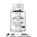 Dietary Supplement, Black Seed Oil Helps Hair Regrowth and Protects Skin and Nails 2000 Mg Supplement