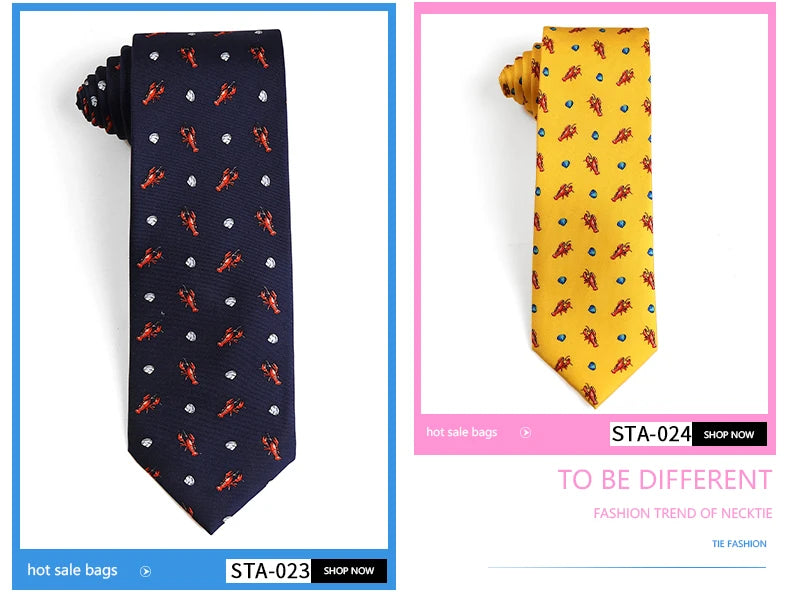 Tailor Smith 100% Silk Ties For Men Handmade Necktie With Animal Pattern Tie Father's Day Birthday Gift Tie