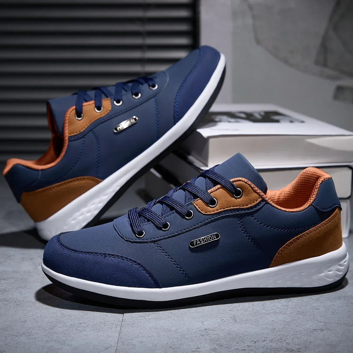New Men Shoes Spring Autumn Waterproof Walking Sneakers Leisure Male Leather Sports Shoes Non-Slip Footwear Tennis for Men