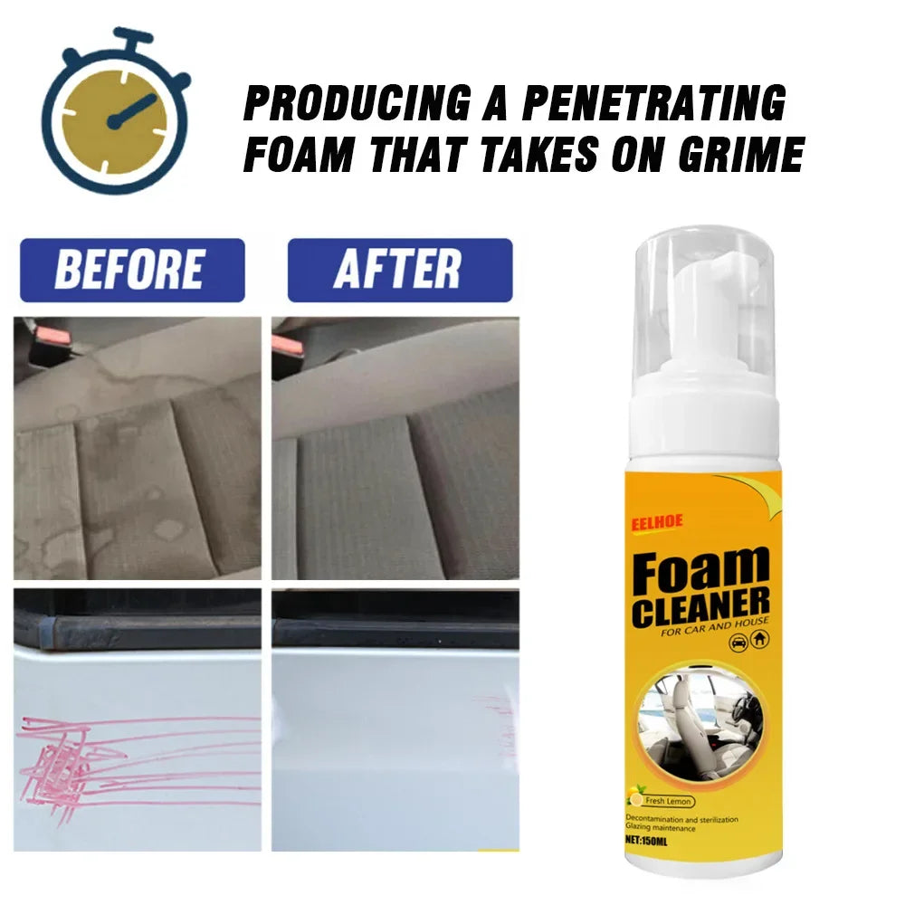 Multi-Purpose Foaming Cleaner Leather Cleaner Remover Spray Car Interior Household Stain Remover Car Cleaning Tools