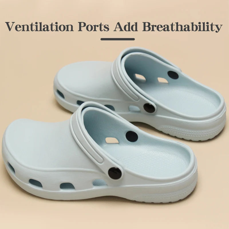 Professional Scrubs Clogs Ultra Light Nurse Work Shoes Anti Slip Pediatric Slippers Breathable Dentist Nursing Shoes 5X03-04