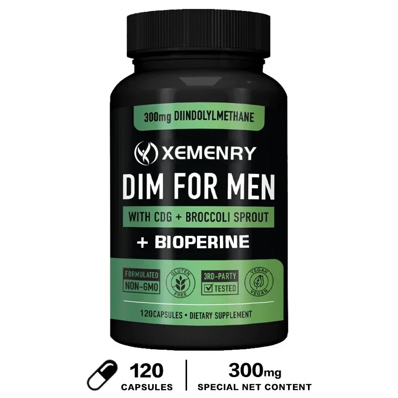 DIM Capsules - Support Fat Metabolism, Increase lean Muscle, Increase Muscle Strength, Improve Athletic Performance