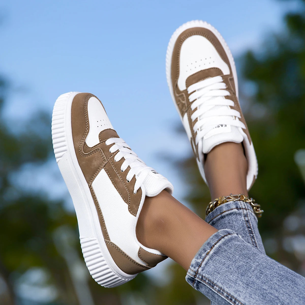 YRZL Unisex Sneakers Non-Slip Platform Shoes Lightweight Walking Shoe Comfortable Women's Casual Vulcanized Shoes Men's Sneakers