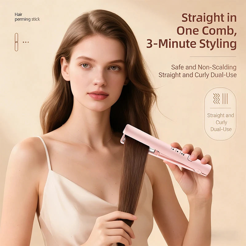 Hair Straightener Curling Iron Curler Rotating Hair Dryer Brush Tymo Styling Tool Beauty Salon Supplie Mini Crimping Hair Iron