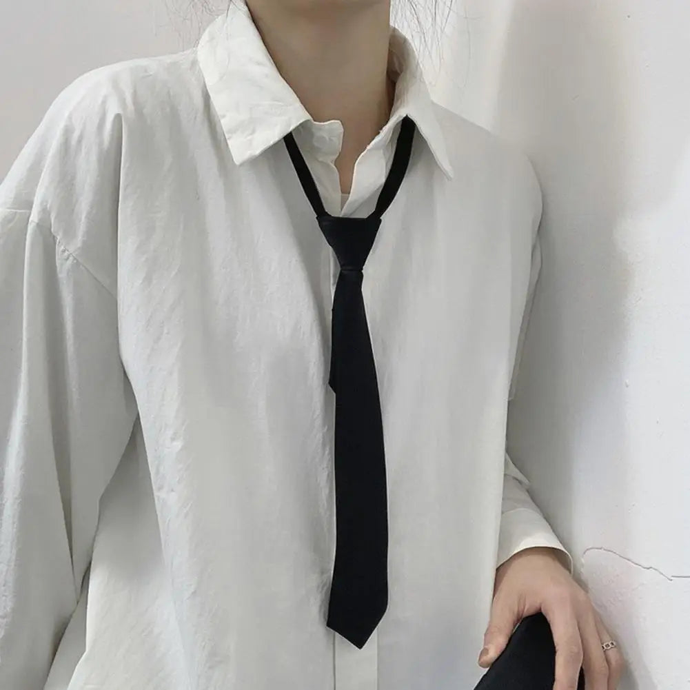 Unisex Zipper Tie For Man Woman Black Clip On Men Tie Security Ties For Clothes Neckties Uniform Suit Ties for Wholesale