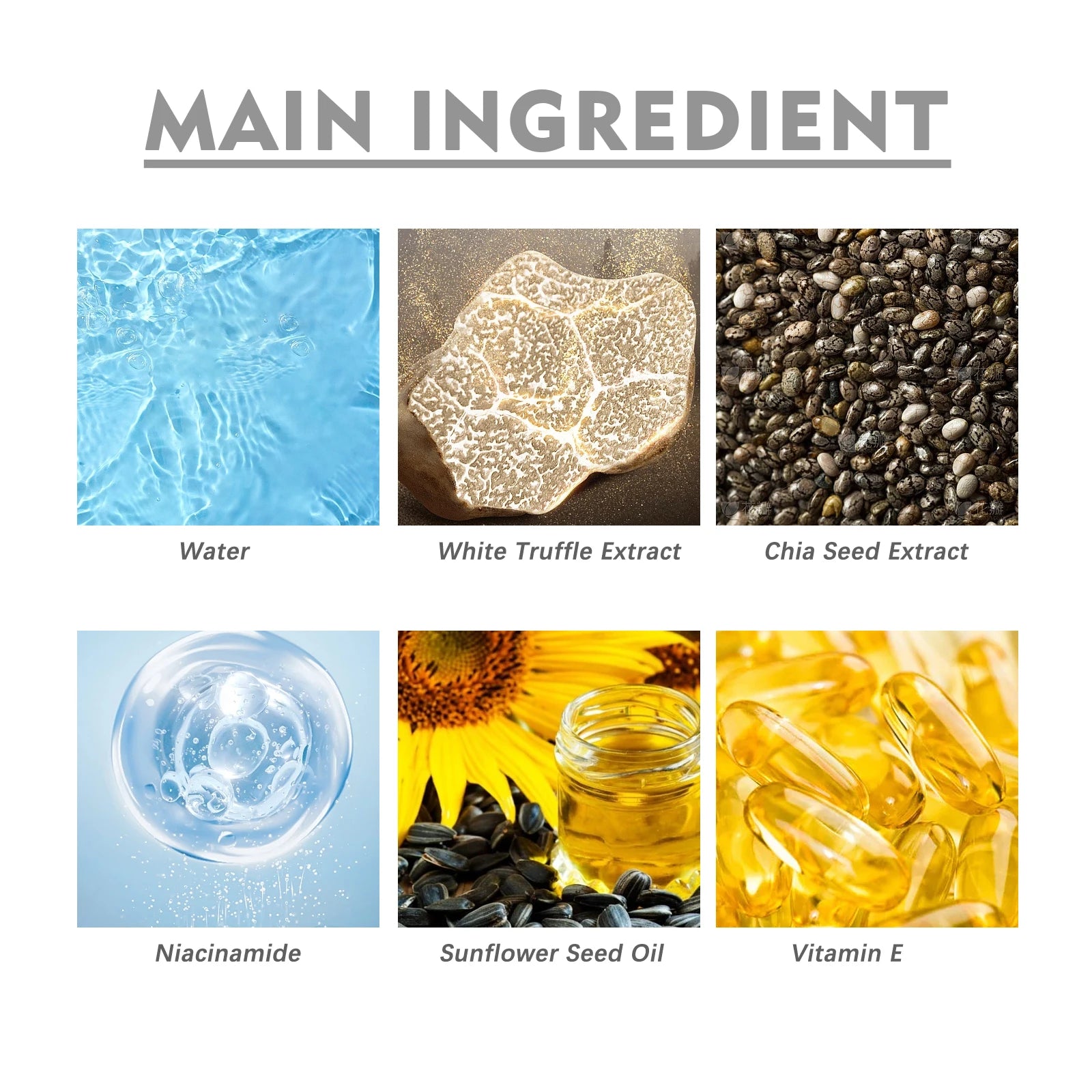 Facial Serum White Truffle Moisturizing Spray Melanin Correcting Glow Serum Fade Dark Spot Shrink Pores Brightening Skin Care
