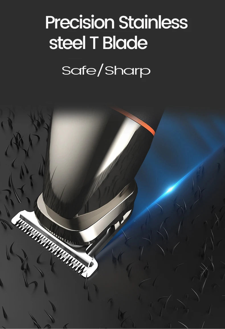 All in One Beard Trimer Hair Clipper for Men Body Nose Trimmer Men's Groin Grooming Kit Electric Shaver Facial Hair Removal