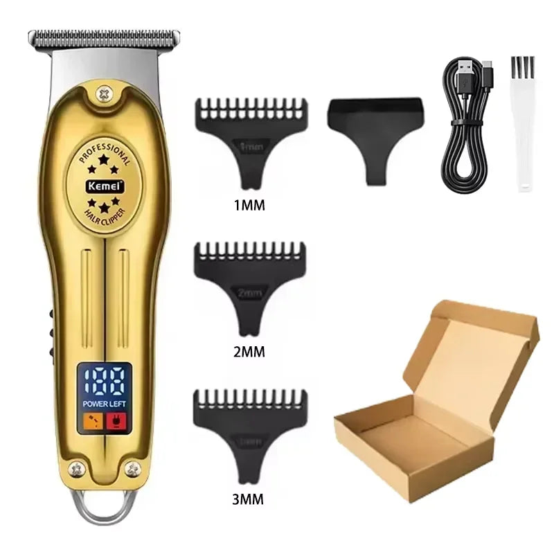 Kemei Hair Clippers Beard Clipper Rechargeable Men's Shaver Electric Hair Trimmer Kit Men KM-2628 KM-678 KM-2024 Hair Clipper