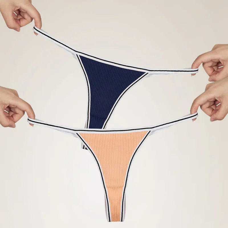 Thong for women one-piece sexy low-waist seamless cotton antibacterial underwear Yoga for women sports fitness T pants