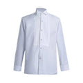 Men Business Shirt Winged Collar Long Sleeve Dress Shirt Tuxedo Formal Office Shirt Party Dinner Wedding Bridegroom Shirts