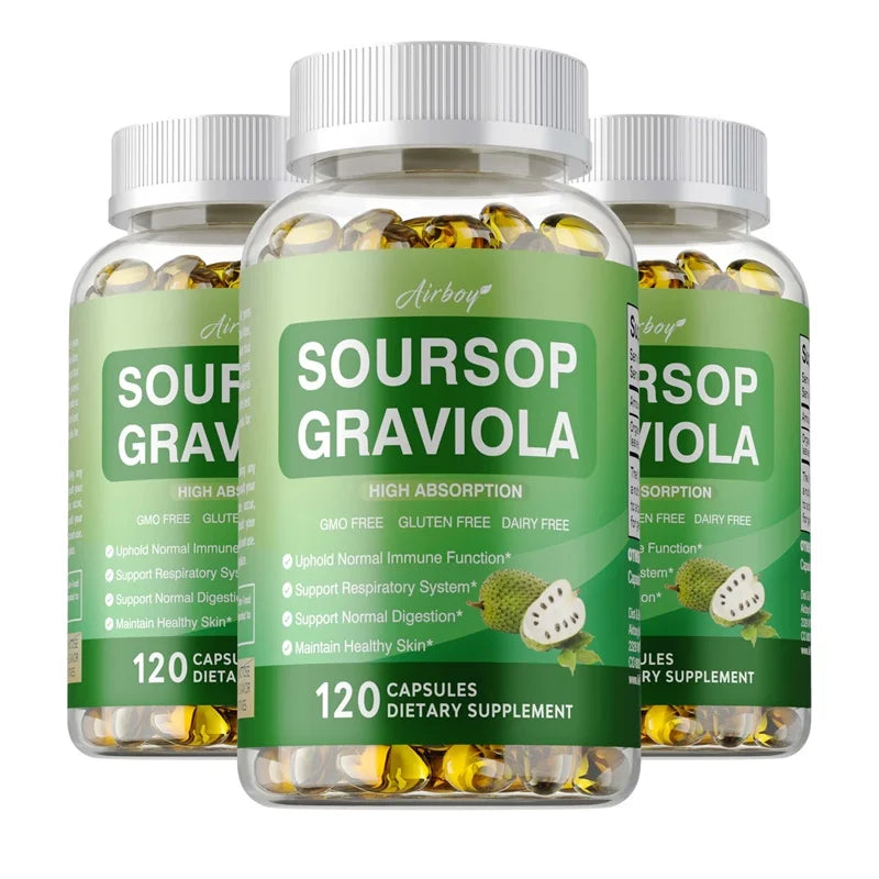 Soursop Graviola Supplement - Antioxidant, Promotes Digestion, Supports Gut Health, and Enhances Immunity