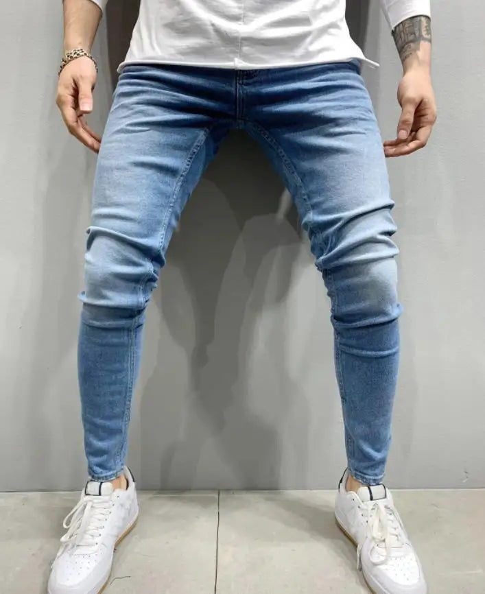 Men Pants Fashion Men Casual Pants Stretch Jeans Skinny Work Trousers Male Vintage Wash Plus Size Jean Slim Fit for Men Clothing