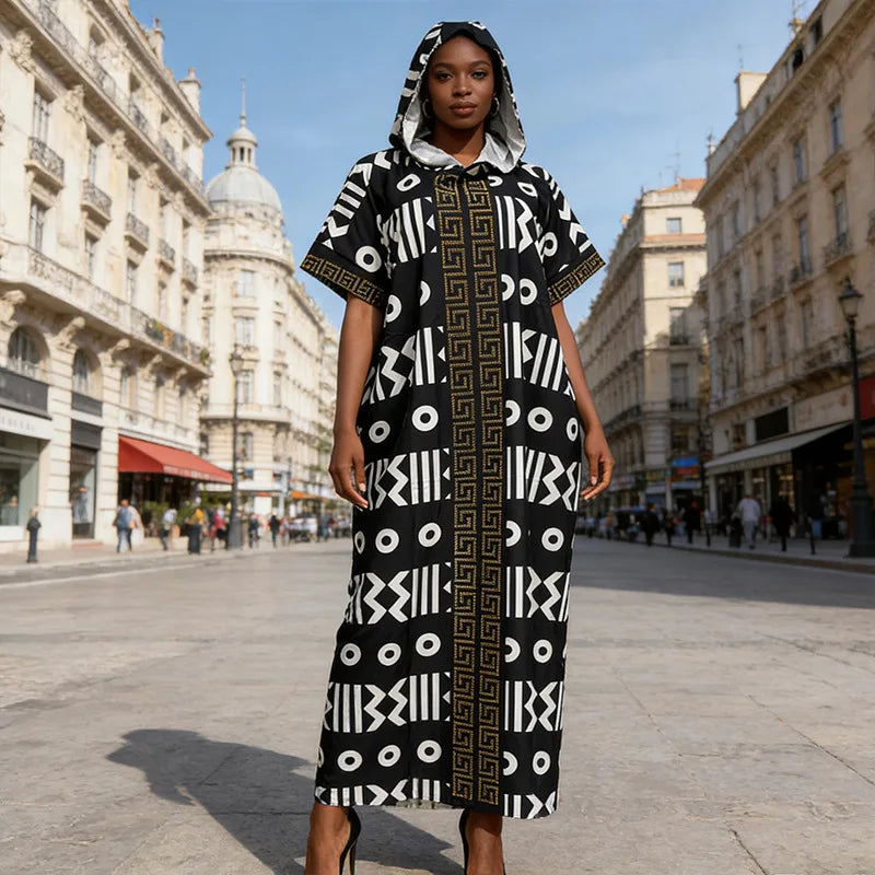 African Dresses For Women Muslim Fashion Abayas Boubou Dashiki Ankara Outfits Evening Gown Dubai Kaftan Abaya Robe Marocaine