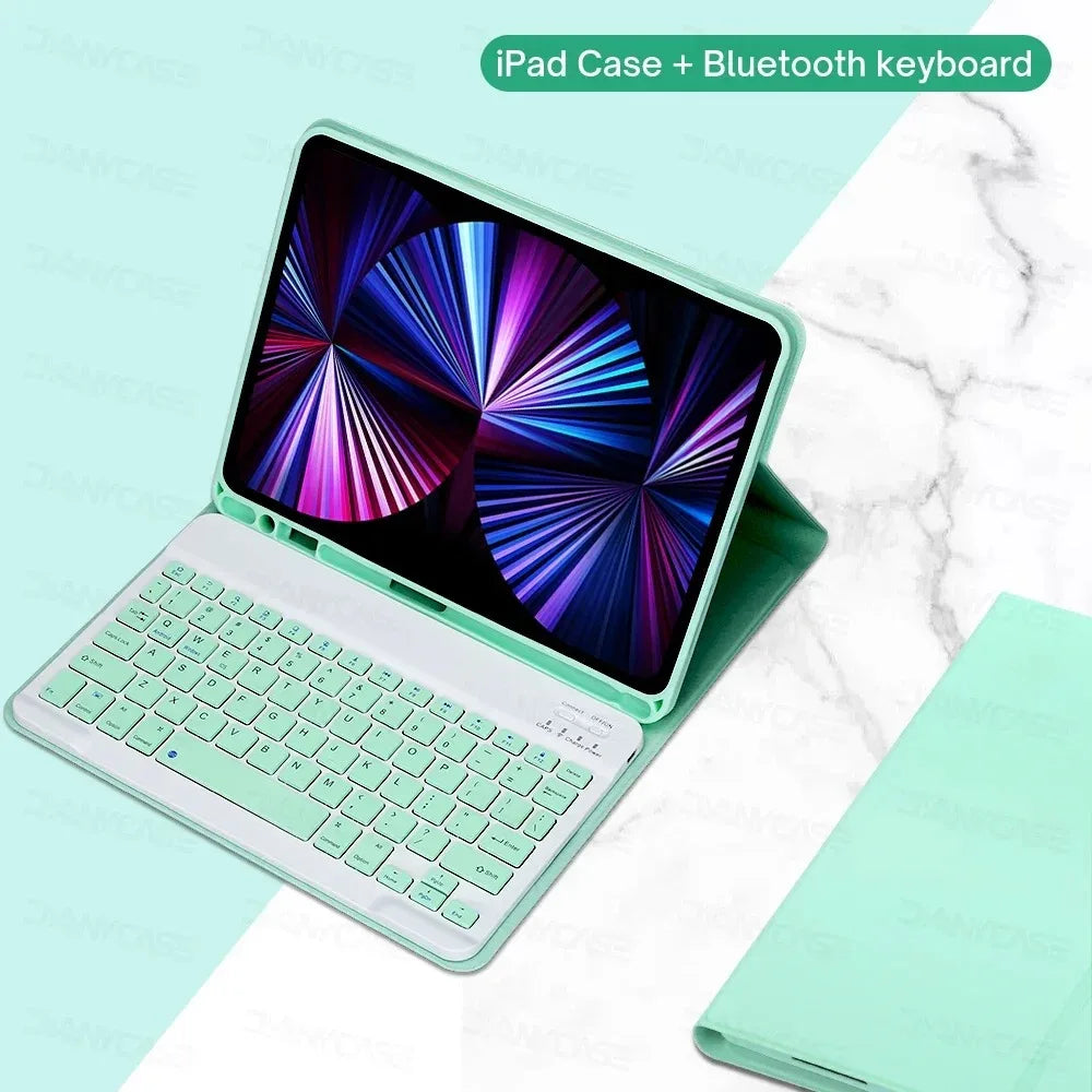 For iPad Backlight Keyboard Case For iPad 10.2 9 8 7th Gen iPad 10th Air 3 10.5 Pro Air 4th 5th 10.9 Pro 11 12.9 9.7 5 6th Cover