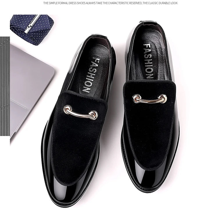 Suede Shoes for Men Luxury Designer Men Dress Shoes Fashion  Elegant Wedding Shoes italian style Men Oxford Shoe Big Size 38-48