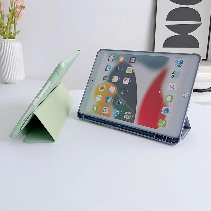 Pencil Holder Case for ipad 10th Gen 10.9 2024 2025 A16 11th Air13 M3 M2 Air4 5 6 10.9 Pro11 M4 M2 7 8 9th 10.2 Pro12.9 5th 6th