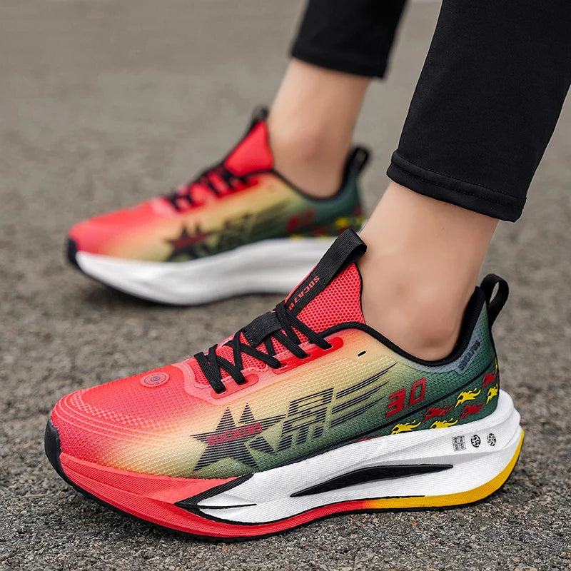 Men's Fashionable Sports Shoes, Non-Slip and Durable Tennis Shoes - Traditional Footwear - Road Running Shoes - Fitness Training Shoes - High-Top Non-Slip Soles - Suitable for All Seasons - Unisex Design