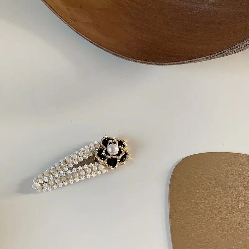 Pearl women's hair clips Luxury Camellia Women hair clips girl hair accessories girls Hair jewelry for women hair clips