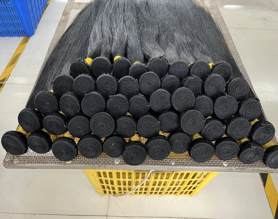Straight Human Hair Bundles 100% Human Hair 32 40 Inch Bundles Human Hair Extensions Burmese Raw Human Hair 1/2/3/4 Bundles