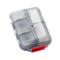 Convenient Travel Pill Organizer Dispenser Portable Pocket Pharmacy Medicine Box Small Case 10 Grids Storage Vitamin Fish Oil