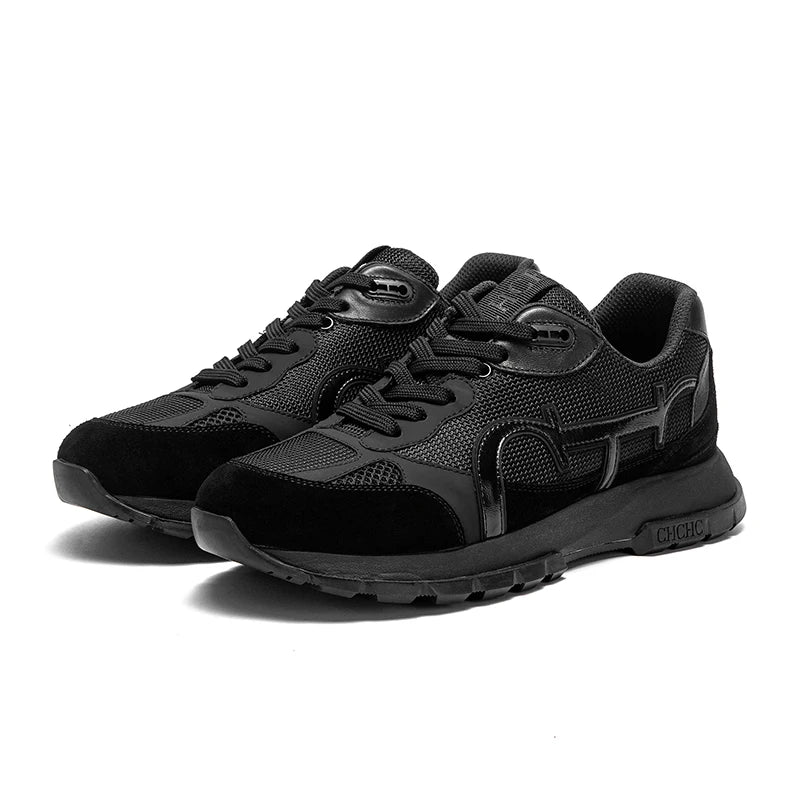 Men's sneakers Size 40-48 Patent Balance Technology Casual Shoes Black Massage Sole Breathable Comfort Anti-Odor Men's Shoes