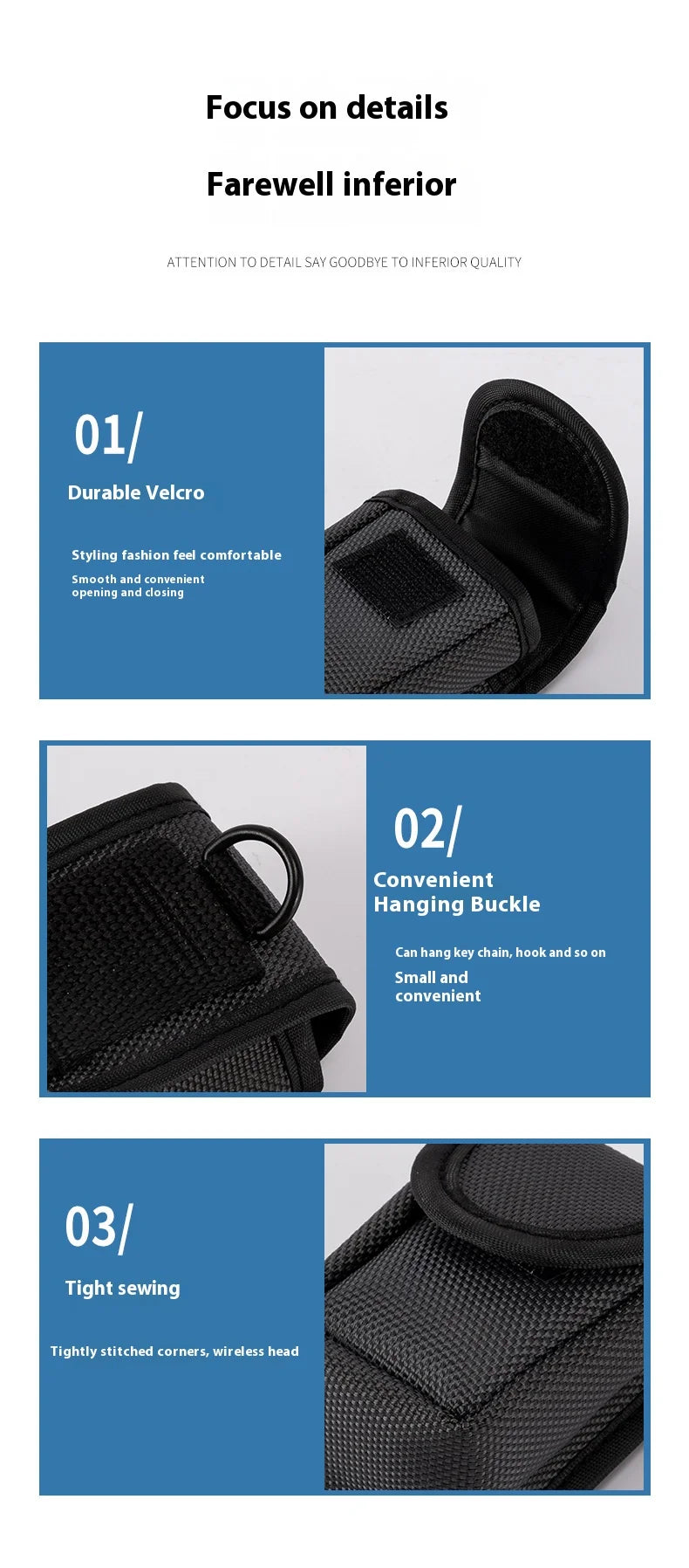 JUSTLANG Storage Box For Oximeter Reasonable Layout of Tool Bag Pouch Bags to Pack Products Travel Essentials Kit Protective Bag
